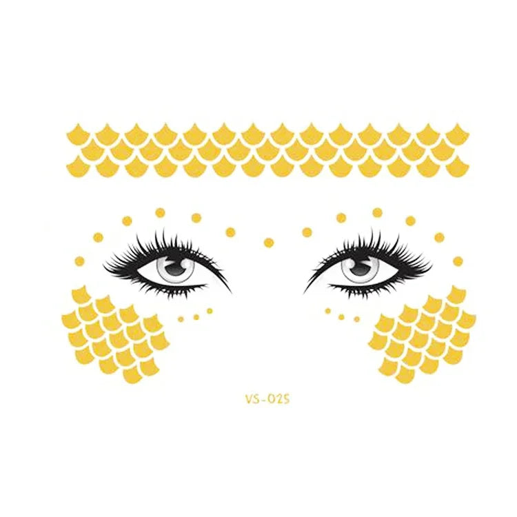 สติ๊กเกอร์รอยสักหน้ากากกันน้ำ 20 ชิ้น สำหรับงานปาร์ตี้, VS-011, VS-012, VS-013, VS-014, VS-015, VS-016, VS-017, VS-018, VS-019, VS-022, VS-023, VS-024, VS-025, VS-027, VS-028, VS-029, VS-030, VS-031, VS-032, VS-033