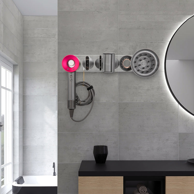 ขาตั้งเก็บไดร์เป่าผมอะคริลิคแบบไม่ต้องเจาะ สำหรับไดร์ Dyson, JD01 (ใส), JD01 (ดำ)
