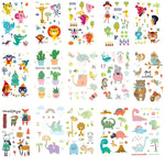 20 PCS Waterproof Anti-Sweat Children Cute Cartoon Animal Tattoo Stickers, EC-581, EC-582, EC-583, EC-584, EC-585, EC-590, EC-531, EC-591, EC-592, EC-593, EC-594, EC-614, EC-615, EC-617, EC-618