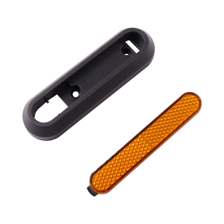 ฝาครอบล้อสกู๊ตเตอร์ไฟฟ้าสี่ทาง พร้อมแถบสะท้อนแสงและสกรู สำหรับ Xiaomi Mijia 1S / Pro 2 สีแดง สีเหลือง