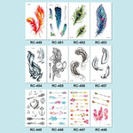 40 ชิ้น สติ๊กเกอร์รอยสักกันน้ำลายเล็กสดชื่น, RC-445, RC-446, RC-447, RC-448, RC-449, RC-451, RC-452, RC-453, RC-454, RC-455, RC-456, RC-457