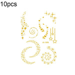10 ชิ้น สติ๊กเกอร์รอยสักหน้าเทศกาลดนตรีแบบปั๊มร้อนกันน้ำ, VS-001, VS-002, VS-003, VS-004, VS-005, VS-006, VS-007, VS-008, VS-009, VS-010