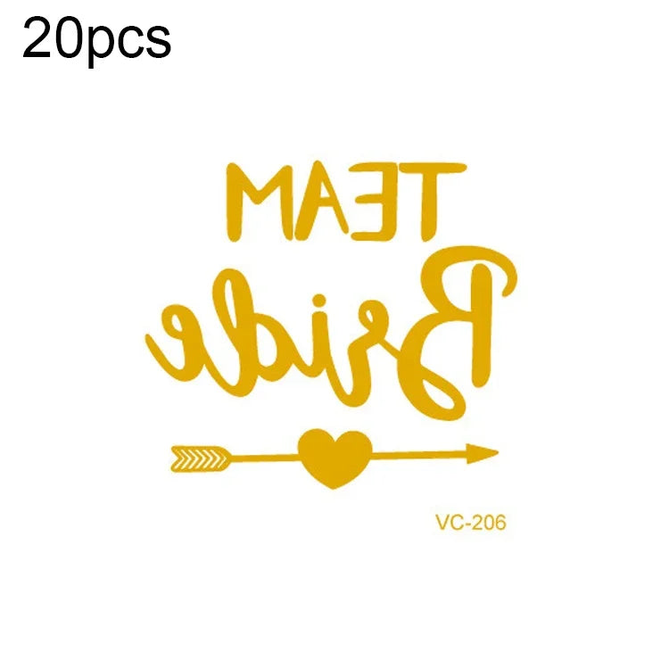 20 ชิ้น สติ๊กเกอร์รอยสักเจ้าสาวงานเลี้ยงสละโสดแบบปั๊มร้อนกันน้ำ, VC-204, VC-205, VC-206, VC-207, VC-208, VC-209, VC-210, VC-211, VC-212, VC-213, VC-214, VC-215, VC-216, VC-217, VC-218, VC-227, VC-228, VC-229, VC-230, VC-231, VC-232, VC-233