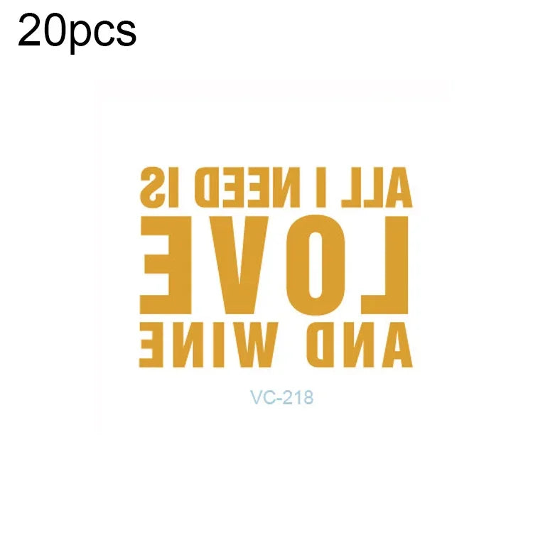 20 ชิ้น สติ๊กเกอร์รอยสักเจ้าสาวงานเลี้ยงสละโสดแบบปั๊มร้อนกันน้ำ, VC-204, VC-205, VC-206, VC-207, VC-208, VC-209, VC-210, VC-211, VC-212, VC-213, VC-214, VC-215, VC-216, VC-217, VC-218, VC-227, VC-228, VC-229, VC-230, VC-231, VC-232, VC-233