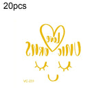 20 ชิ้น สติ๊กเกอร์รอยสักเจ้าสาวงานเลี้ยงสละโสดแบบปั๊มร้อนกันน้ำ, VC-204, VC-205, VC-206, VC-207, VC-208, VC-209, VC-210, VC-211, VC-212, VC-213, VC-214, VC-215, VC-216, VC-217, VC-218, VC-227, VC-228, VC-229, VC-230, VC-231, VC-232, VC-233