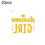 20 ชิ้น สติ๊กเกอร์รอยสักเจ้าสาวงานเลี้ยงสละโสดแบบปั๊มร้อนกันน้ำ, VC-204, VC-205, VC-206, VC-207, VC-208, VC-209, VC-210, VC-211, VC-212, VC-213, VC-214, VC-215, VC-216, VC-217, VC-218, VC-227, VC-228, VC-229, VC-230, VC-231, VC-232, VC-233
