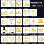 20 ชิ้น สติ๊กเกอร์รอยสักเจ้าสาวงานเลี้ยงสละโสดแบบปั๊มร้อนกันน้ำ, VC-204, VC-205, VC-206, VC-207, VC-208, VC-209, VC-210, VC-211, VC-212, VC-213, VC-214, VC-215, VC-216, VC-217, VC-218, VC-227, VC-228, VC-229, VC-230, VC-231, VC-232, VC-233