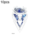 10 ชิ้น สติ๊กเกอร์รอยสักโอนสีแบบน้ำสดชื่นกันน้ำขนาดเล็ก, RC-501, RC-502, RC-503, RC-504, RC-505, RC-506, RC-507, RC-508, RC-509, RC-510, RC-511, RC-512, RC-513, RC-514, RC-515, RC-516
