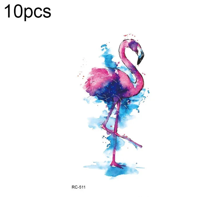 10 ชิ้น สติ๊กเกอร์รอยสักโอนสีแบบน้ำสดชื่นกันน้ำขนาดเล็ก, RC-501, RC-502, RC-503, RC-504, RC-505, RC-506, RC-507, RC-508, RC-509, RC-510, RC-511, RC-512, RC-513, RC-514, RC-515, RC-516