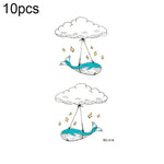 10 ชิ้น สติ๊กเกอร์รอยสักโอนสีแบบน้ำสดชื่นกันน้ำขนาดเล็ก, RC-501, RC-502, RC-503, RC-504, RC-505, RC-506, RC-507, RC-508, RC-509, RC-510, RC-511, RC-512, RC-513, RC-514, RC-515, RC-516
