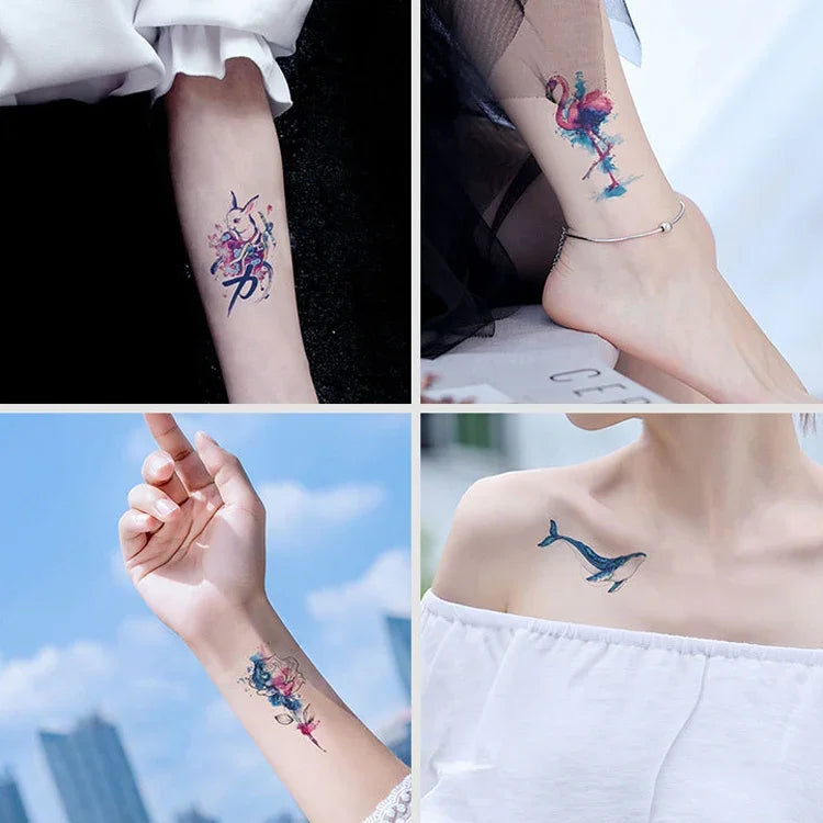 10 ชิ้น สติ๊กเกอร์รอยสักโอนสีแบบน้ำสดชื่นกันน้ำขนาดเล็ก, RC-501, RC-502, RC-503, RC-504, RC-505, RC-506, RC-507, RC-508, RC-509, RC-510, RC-511, RC-512, RC-513, RC-514, RC-515, RC-516