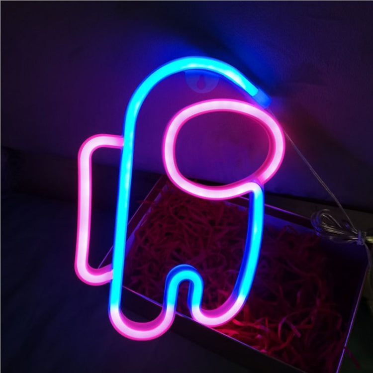 ไฟนีออนรูปมนุษย์อวกาศ LED สำหรับตกแต่งห้อง