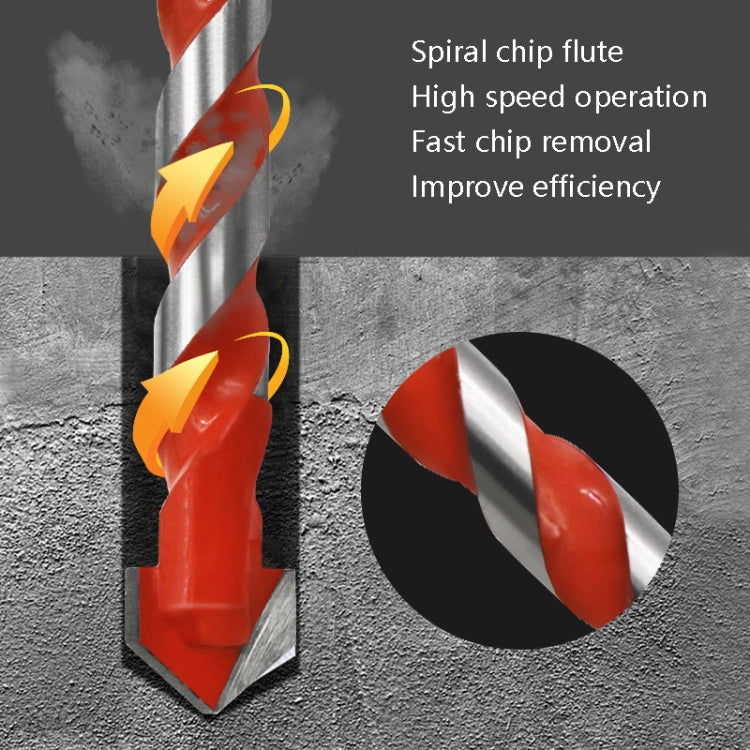 Ceramic Triangle Handle Metal Flashlight Drill Bit, Size: 3mm, 3mm, 4mm, 5mm, 6mm, 8mm, 10mm, 12mm