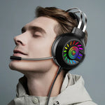 หูฟังเกมมีสาย FOREV G97 RGB สว่างได้ พร้อมไมโครโฟน ระบบเสียง 7.1 ช่อง (สีดำ)