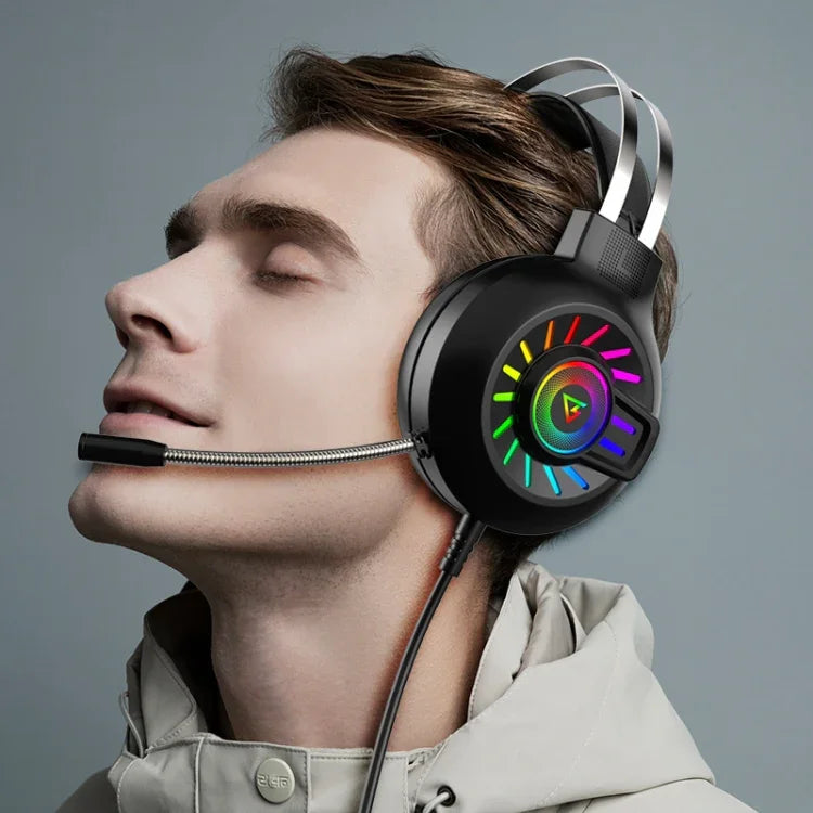 หูฟังเกมมีสาย FOREV G97 RGB สว่างได้ พร้อมไมโครโฟน ระบบเสียง 7.1 ช่อง (สีดำ)