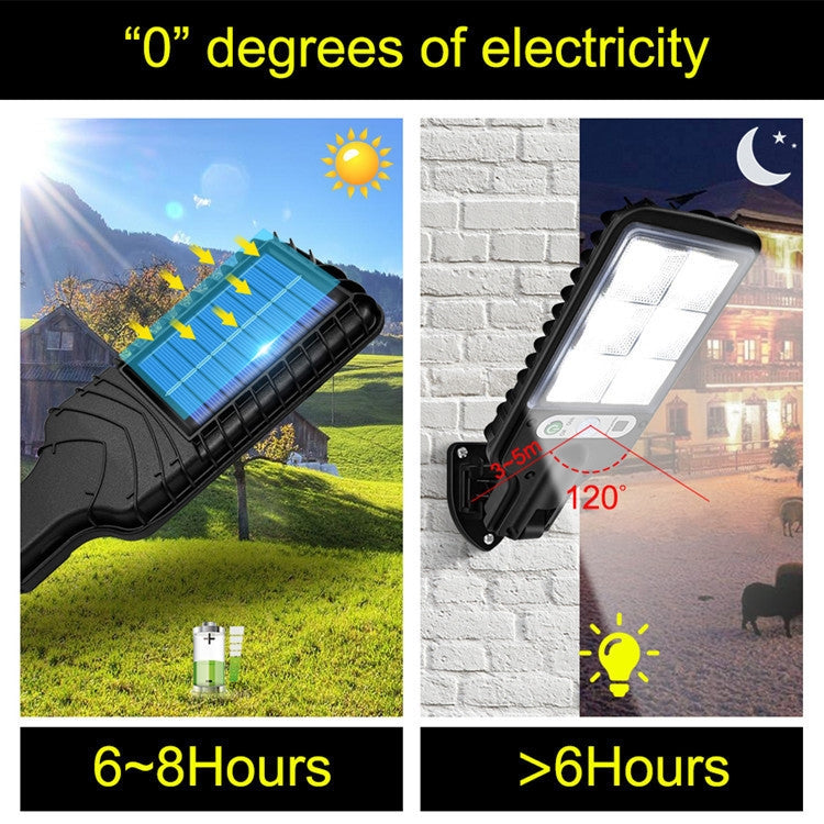 ไฟถนนพลังงานแสงอาทิตย์ LED ตรวจจับร่างกายมนุษย์ ไฟสวน, สเปค: 616A-18 LED, 616B-72 COB, 616C-30 COB, 616A-18 LED พร้อมรีโมท, 616B-72 COB พร้อมรีโมท, 616C-30 COB พร้อมรีโมท