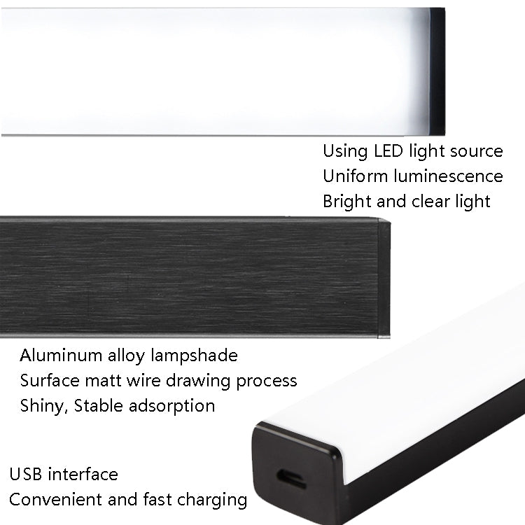 โคมไฟตรวจจับร่างกายมนุษย์ LED แถวยาว ชาร์จได้ สำหรับตู้, ขนาด:, 10 ซม., 15 ซม., 21 ซม.