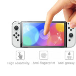 ฟิล์มกันรอยนิ้วมือสำหรับหน้าจอเครื่องเล่นเกม Nintendo Switch OLED รุ่น KJH NS-062, NS-062
