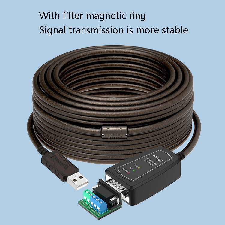 สายแปลง USB เป็น RS485 / RS422 DTECH DT-5019 ชิป FT232 ความยาว: 0.5 ม., 1.5 ม.
