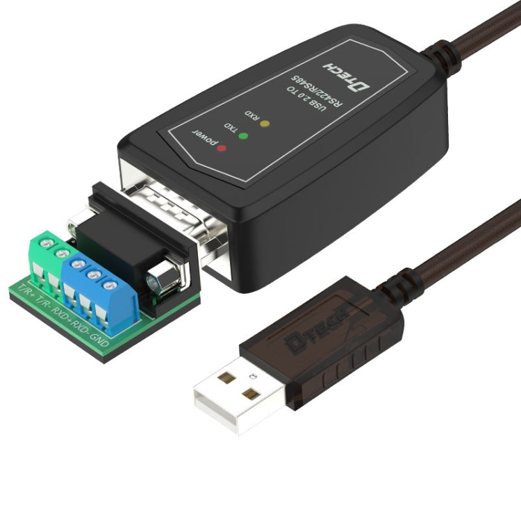 สายแปลง USB เป็น RS485 / RS422 DTECH DT-5019 ชิป FT232 ความยาว: 0.5 ม., 1.5 ม.