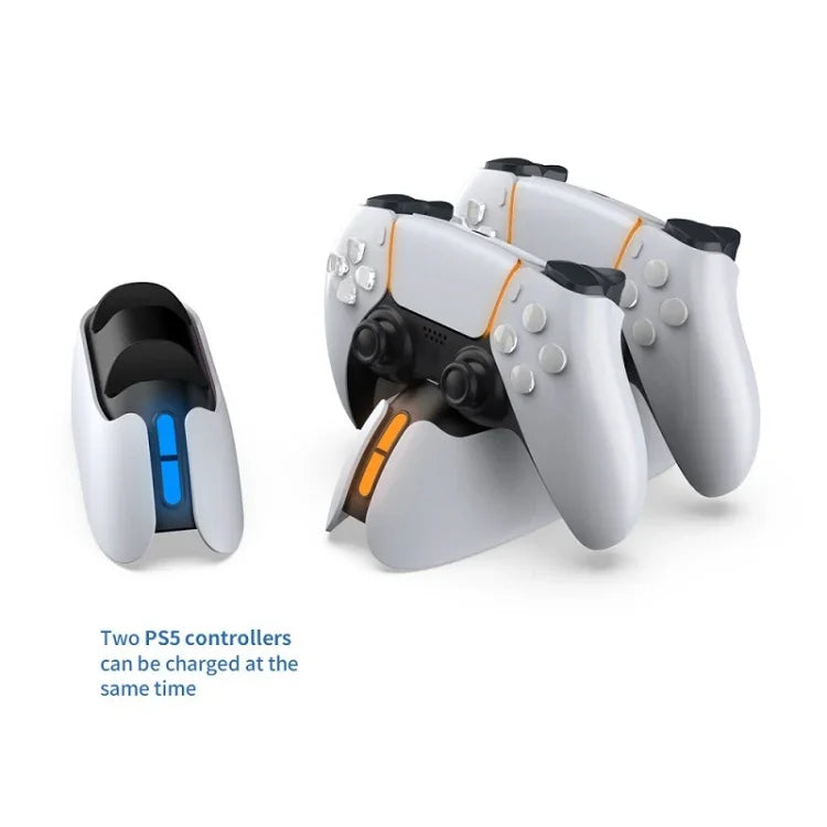 ฐานชาร์จจอยเกมแบบสัมผัสพร้อมไฟแสดงสถานะ DOBE TP5-05103 สำหรับ PS5, TP5-05103
