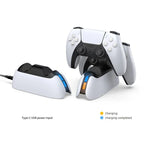 ฐานชาร์จจอยเกมแบบสัมผัสพร้อมไฟแสดงสถานะ DOBE TP5-05103 สำหรับ PS5, TP5-05103