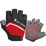 ถุงมือครึ่งนิ้ว WEST BIKING YP0211222 สำหรับขี่จักรยาน ดูดซับแรงกระแทก, M, L, XL