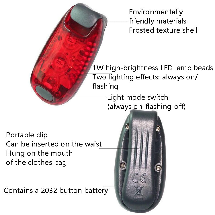 ไฟท้ายจักรยานสำหรับปั่นกลางคืน แสงอบอุ่น สี: LED แดง 3 ดวง, LED แดง 3 ดวง, LED น้ำเงิน 3 ดวง, LED เขียว 3 ดวง, LED แดง 5 ดวง, LED น้ำเงิน 5 ดวง, LED เขียว 5 ดวง
