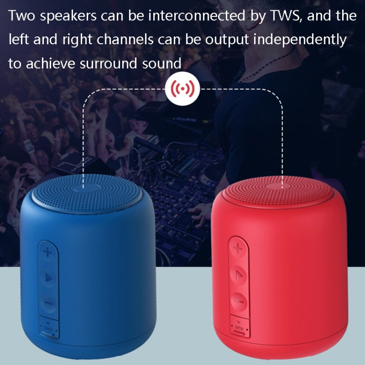 ลำโพงบลูทูธพกพา F9 TWS Mini รองรับการ์ด TF, ไม่มี FM-สีดำ, ไม่มี FM-สีน้ำเงิน, ไม่มี FM-สีแดง