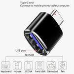 10 ชิ้น USB 3.0 ตัวเมียเป็น USB-C / Type-C ตัวผู้ อะแดปเตอร์ OTG, 10 ชิ้น ไม่มีไฟแสดงสถานะ