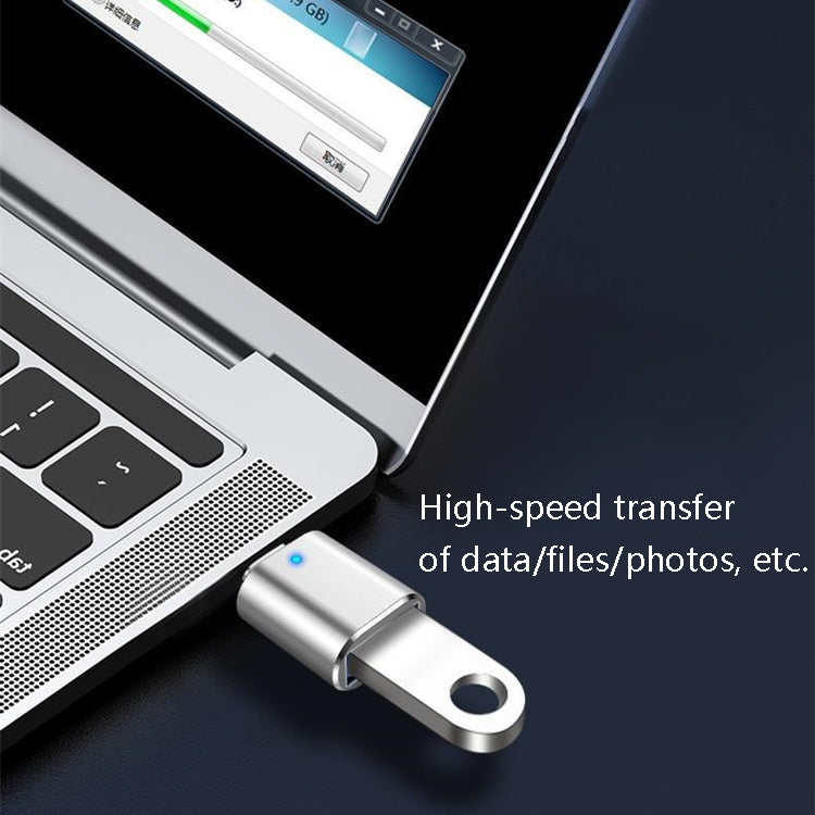 3 ชิ้น USB 3.0 ตัวเมียเป็น USB-C / Type-C ตัวผู้ อะแดปเตอร์ OTG พร้อมไฟแสดงสถานะ, 3 ชิ้น พร้อมไฟแสดงสถานะ