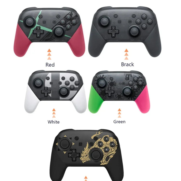 จอยเกมไร้สาย L-0326 สำหรับ Switch Pro, สไตล์:, สีดำ, เขียวชมพู, ดำ - ฟังก์ชันครบ + NFC + ปลุกเครื่อง (1:1), เขียวชมพู - ฟังก์ชันครบ + NFC + ปลุกเครื่อง (1:1), สีดำ - รุ่น HD ฟังก์ชันครบ, สีเขียว - รุ่น HD ฟังก์ชันครบ