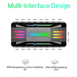 พัดลมระบายความร้อน PWM 5V ARGB COOLMOON CM-MPAC พร้อมรีโมทสำหรับเคสพีซี สไตล์: 4-in-1 (สีขาว), 4-in-1 (สีดำ), คอนโทรลเลอร์ 3-in-1 (สีขาว), คอนโทรลเลอร์ 3-in-1 (สีดำ)