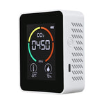 เครื่องวัดอุณหภูมิ ความชื้น และ CO2 ตรวจจับคุณภาพอากาศคาร์บอนไดออกไซด์ 3 in 1 แบบเซมิคอนดักเตอร์