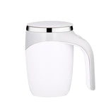 ถ้วยผสมกาแฟแม่เหล็กอัตโนมัติสแตนเลส A223 สีขาว น้ำตาล
