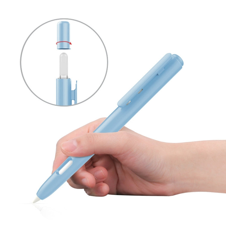 กล่องใส่ปากกาสไตลัสแบบกดสองครั้งอัตโนมัติ สำหรับ Apple Pencil 2, สีเทา, สีขาวมุก, สีชมพู, สีเขียวทหาร, สีเทาอวกาศลึก, สีน้ำเงิน, สีเขียวหญ้า, สีม่วง