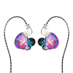 QKZ AK6 PRO หูฟังแบบมีสายใส่ในหู HiFi ซับวูฟเฟอร์ พร้อมไมโครโฟน, สีสันสดใส, สีดำ, สีขาว, สีเขียว