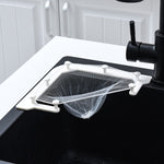 VIB-888 Kitchen Sink Triangle Hanging Net Drain Rack, Blue, Gray, White, Dark Green