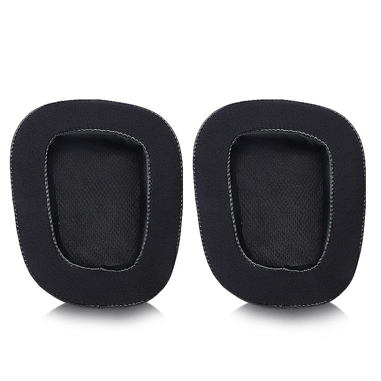แผ่นรองหูฟังฟองน้ำ 2 ชิ้นสำหรับ Logitech G633 / G933, เจลสีดำ