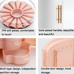 กล่องเก็บเครื่องประดับมัลติฟังก์ชัน 5 ชั้น HZ03, สีขาว, ชมพู, น้ำเงิน