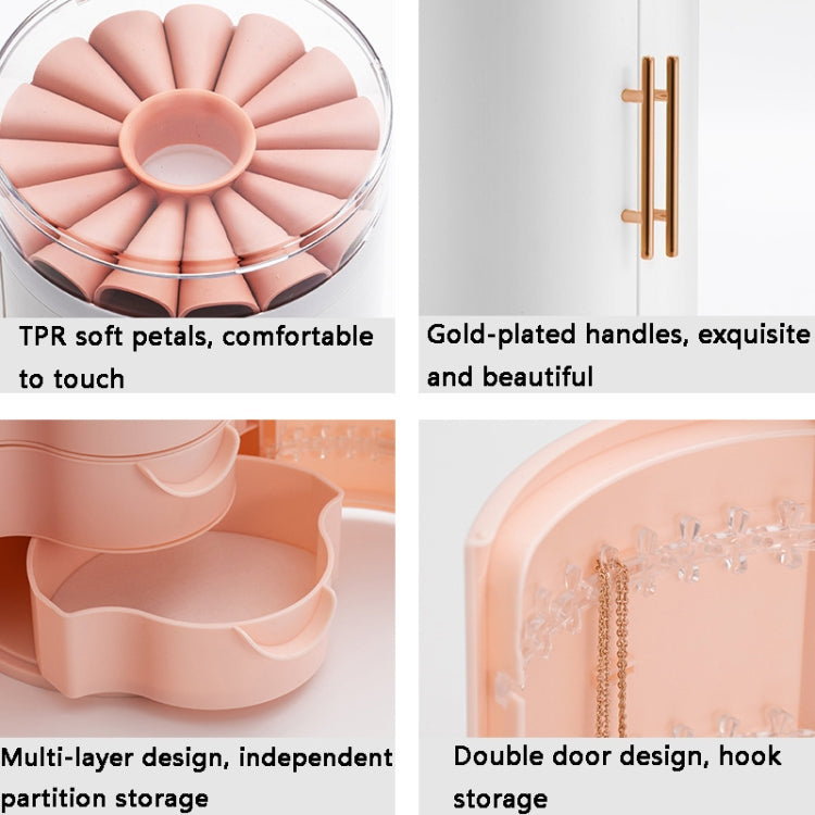 กล่องเก็บเครื่องประดับมัลติฟังก์ชัน 5 ชั้น HZ03, สีขาว, ชมพู, น้ำเงิน