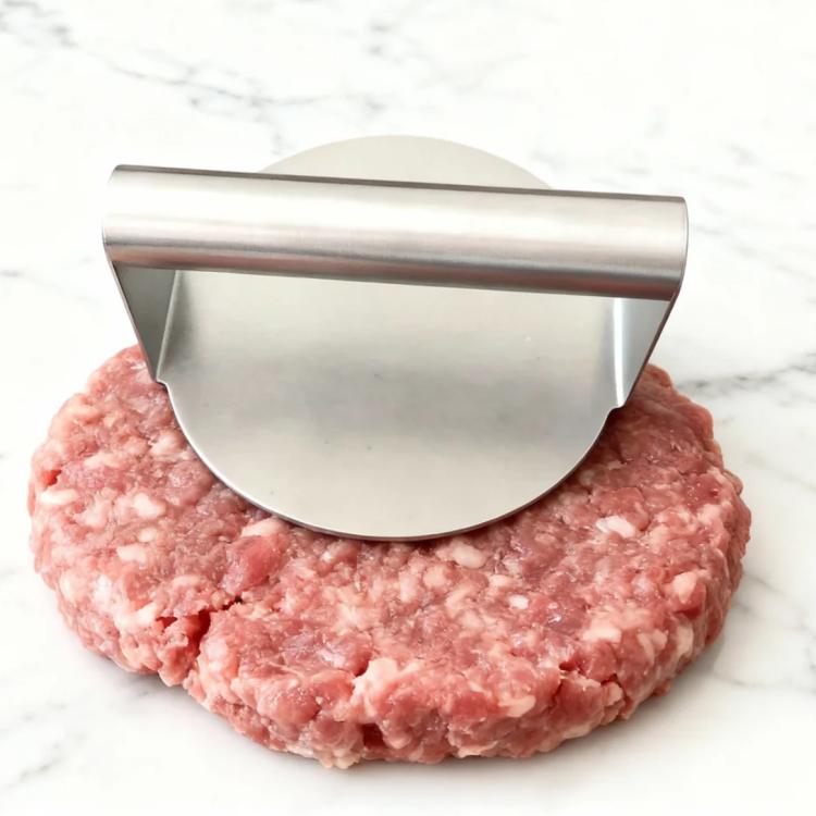 Stainless Steel Hamburger Manual Meat Press, Specification: Circular, Circular, Square