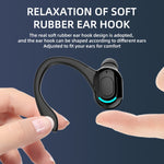 หูฟังสเตอริโอไร้สายสปอร์ตแบบคล้องหู Bluetooth 5.1 รุ่น F8, หูฟังเดี่ยว (สีดำ), หูฟังเดี่ยว (สีขาว), หูฟังเดี่ยว (สีดำ+แดง), หูฟังเดี่ยว (สีดำ+น้ำเงิน), หูฟังเดี่ยว (สีดำ+เขียว)