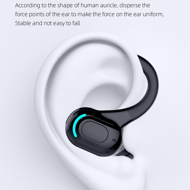 หูฟังสเตอริโอไร้สายสปอร์ตแบบคล้องหู Bluetooth 5.1 รุ่น F8, หูฟังเดี่ยว (สีดำ), หูฟังเดี่ยว (สีขาว), หูฟังเดี่ยว (สีดำ+แดง), หูฟังเดี่ยว (สีดำ+น้ำเงิน), หูฟังเดี่ยว (สีดำ+เขียว)