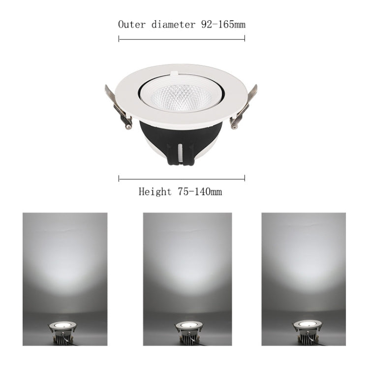 ไฟปลูกต้นไม้ LED สเปกตรัมเต็ม, 10w เจาะรู 80mm, 15w เจาะรู 95mm, 20w เจาะรู 120mm, 30w เจาะรู 150mm, 35w เจาะรู 150mm, 40w เจาะรู 150mm