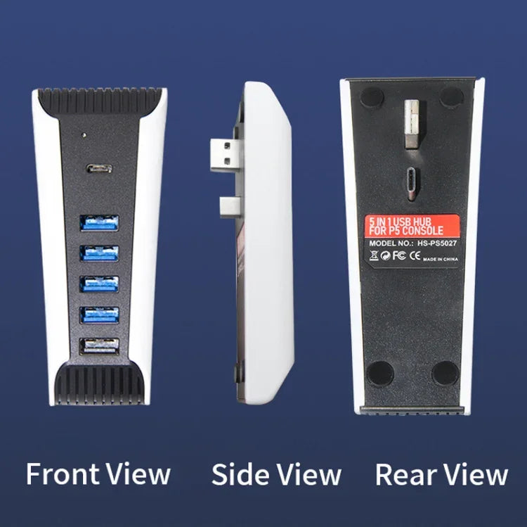 USB HUB 5-in-1 สำหรับเครื่องเล่น PS5, สำหรับ PS5 5-in-1