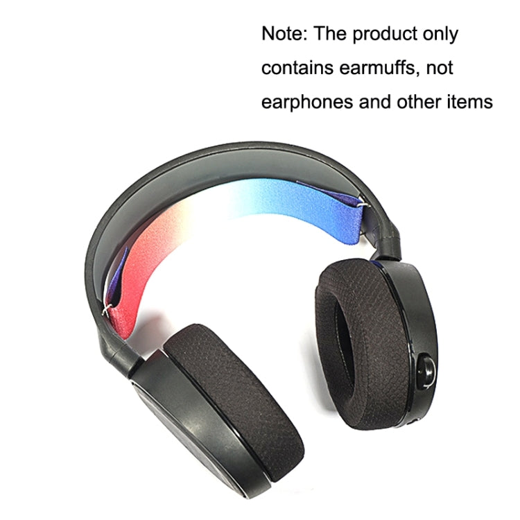 แผ่นรองหูฟังฟองน้ำ 2 ชิ้นสำหรับ Steelseries Arctis Pro / Arctis 3 / 5 / 7 (หนังสีดำเทา), TBD0601869701B, TBD0601869701C, TBD0601869701D, TBD0601869701E, TBD0601869701F, TBD0601869701G, TBD0601869701H, TBD0601869701J, TBD0601869701A
