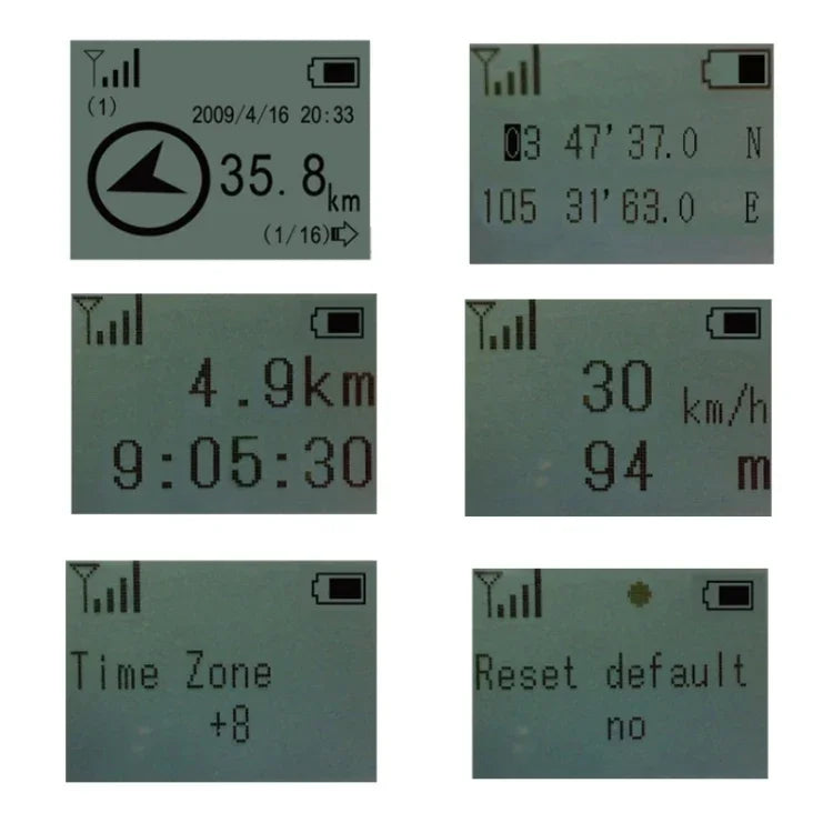 เครื่องติดตาม GPS ขนาดเล็ก เข็มทิศปีนเขากลางแจ้ง, KH-12