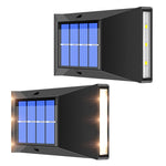 ไฟผนังโซลาร์เซลล์กันน้ำตกแต่งกลางแจ้ง, สเปค:, 6 หลอด LED แสงขาว, 6 หลอด LED แสงอุ่น