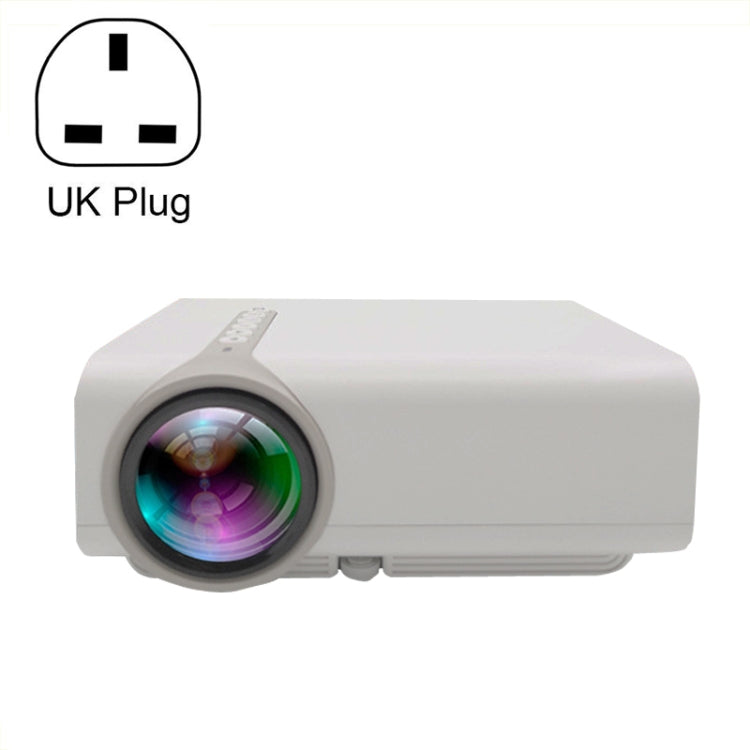 YG530 โปรเจคเตอร์ LED ขนาดเล็กสำหรับบ้าน ความละเอียด HD 1080P ปลั๊ก US, ปลั๊ก EU, ปลั๊ก UK, ปลั๊ก AU